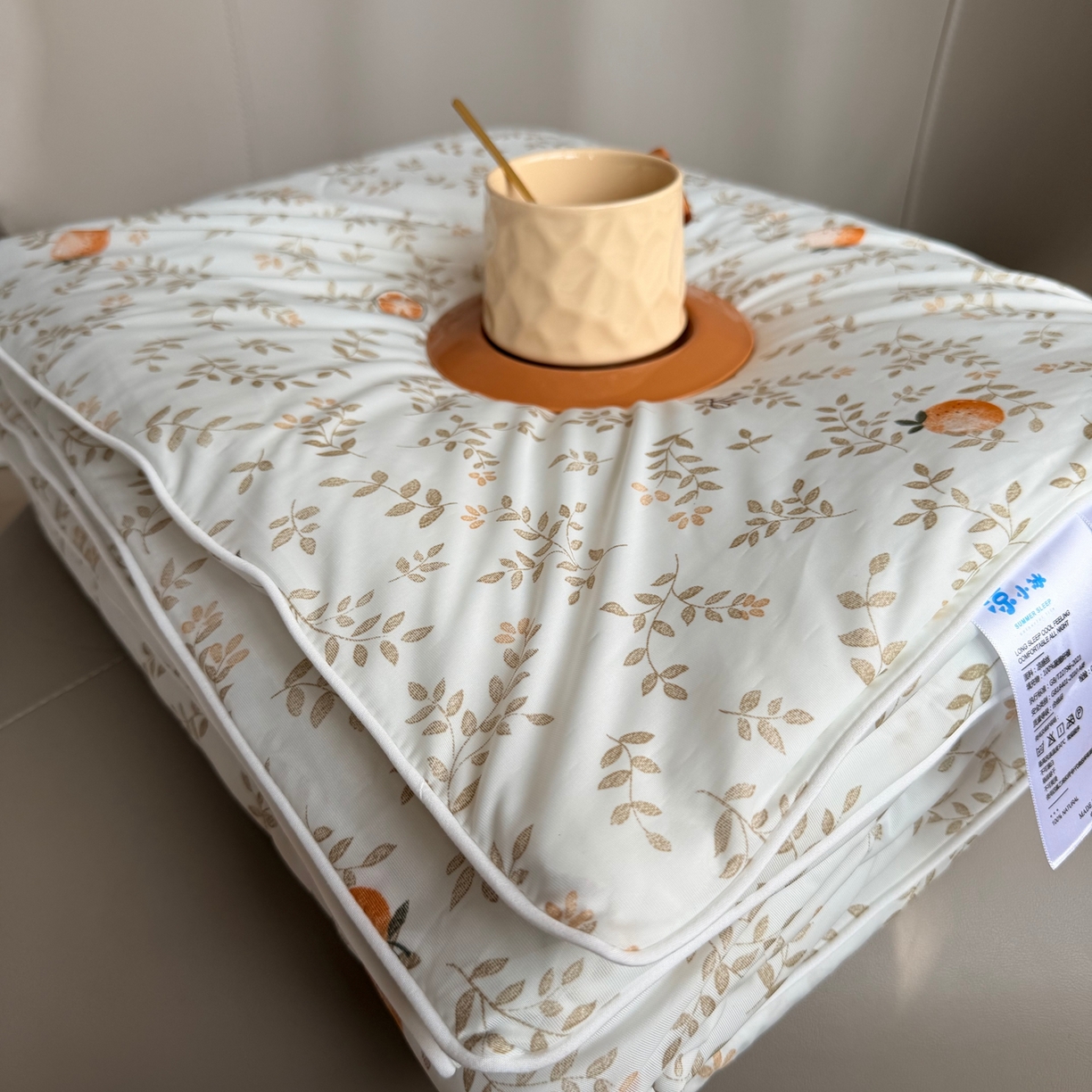 91家纺网 家纺一手货源 找家纺 莱豫家纺 2026春夏新款A类凉感小冰皮夏凉被夏被空调被 小橘子