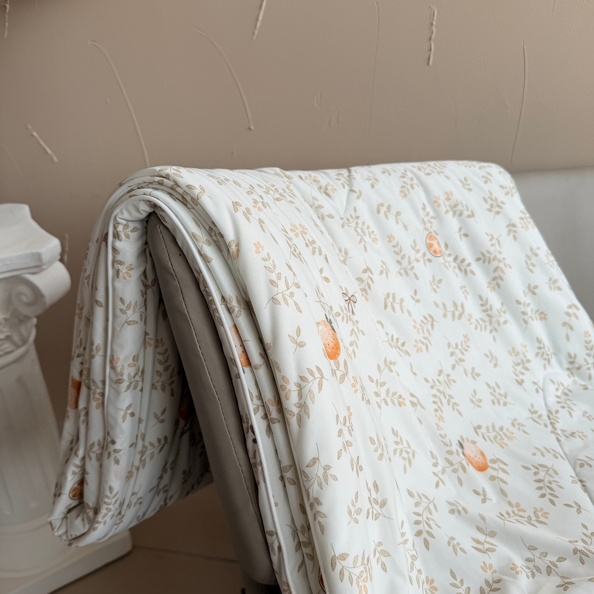 91家纺网 家纺一手货源 找家纺 莱豫家纺 2026春夏新款A类凉感小冰皮夏凉被夏被空调被 小橘子