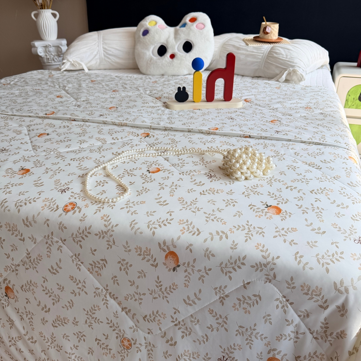 91家纺网 家纺一手货源 找家纺 莱豫家纺 2026春夏新款A类凉感小冰皮夏凉被夏被空调被 小橘子