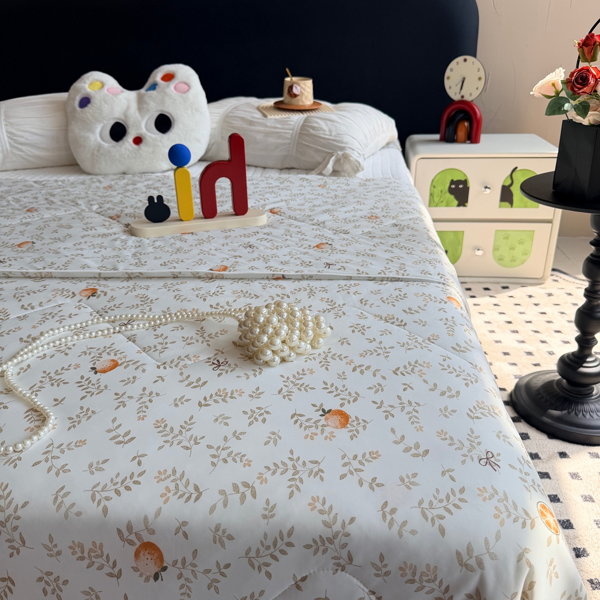 91家纺网 家纺一手货源 找家纺 莱豫家纺 2026春夏新款A类凉感小冰皮夏凉被夏被空调被 小橘子