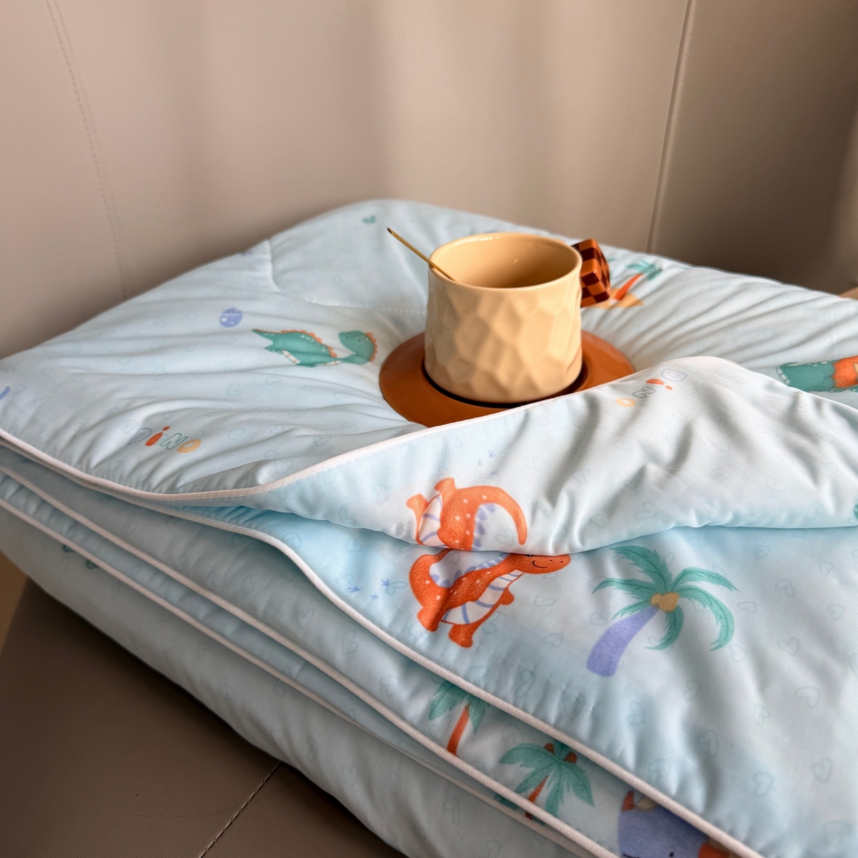 莱豫家纺 2026春夏新款A类凉感小冰皮夏凉被夏被空调被 小恐龙