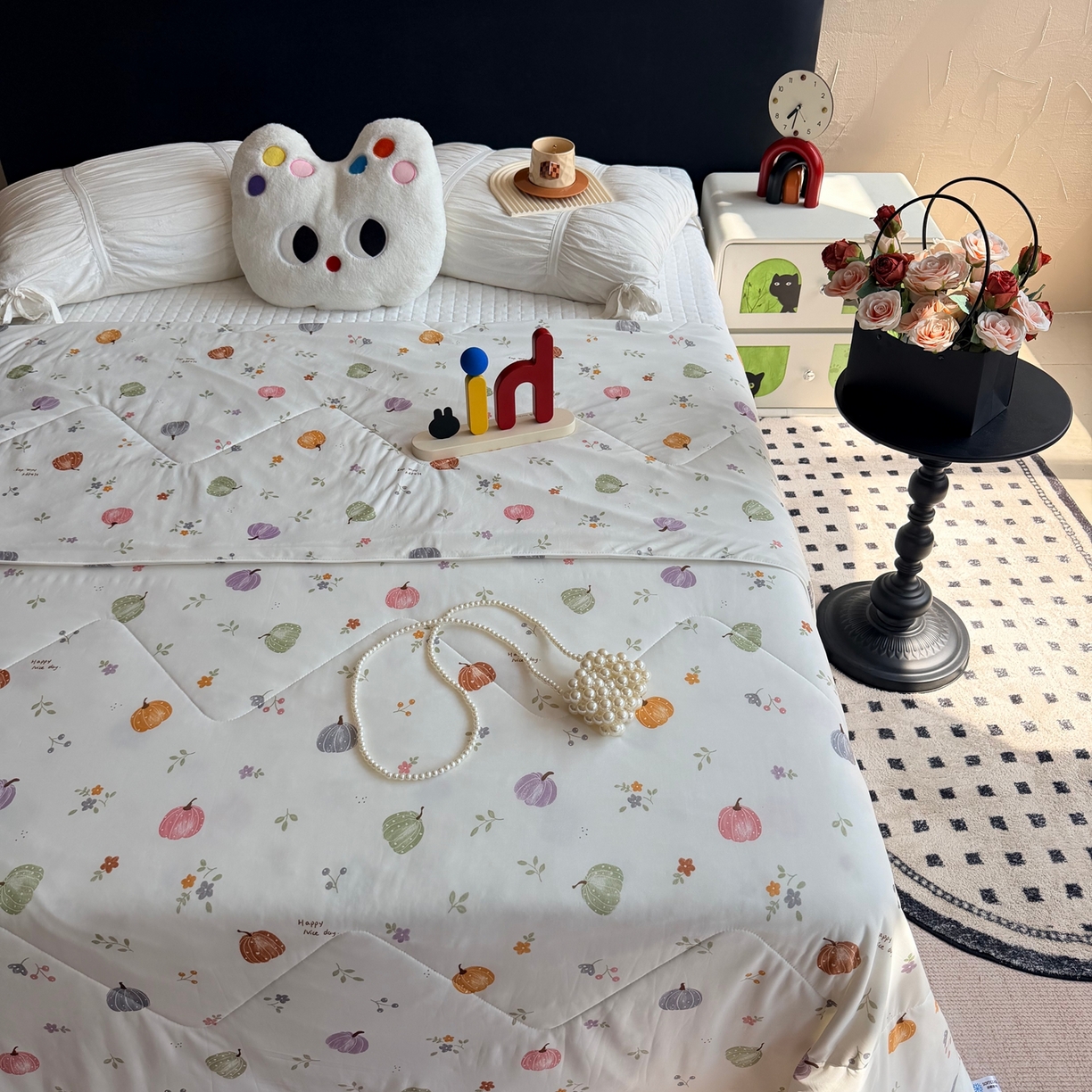 91家纺网 家纺一手货源 找家纺 莱豫家纺 2026春夏新款A类凉感小冰皮夏凉被夏被空调被 小南瓜米