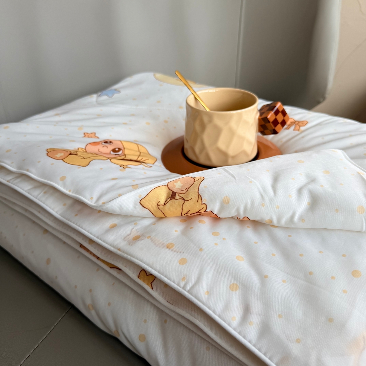 莱豫家纺 2026春夏新款A类凉感小冰皮夏凉被夏被空调被 星星宝贝米