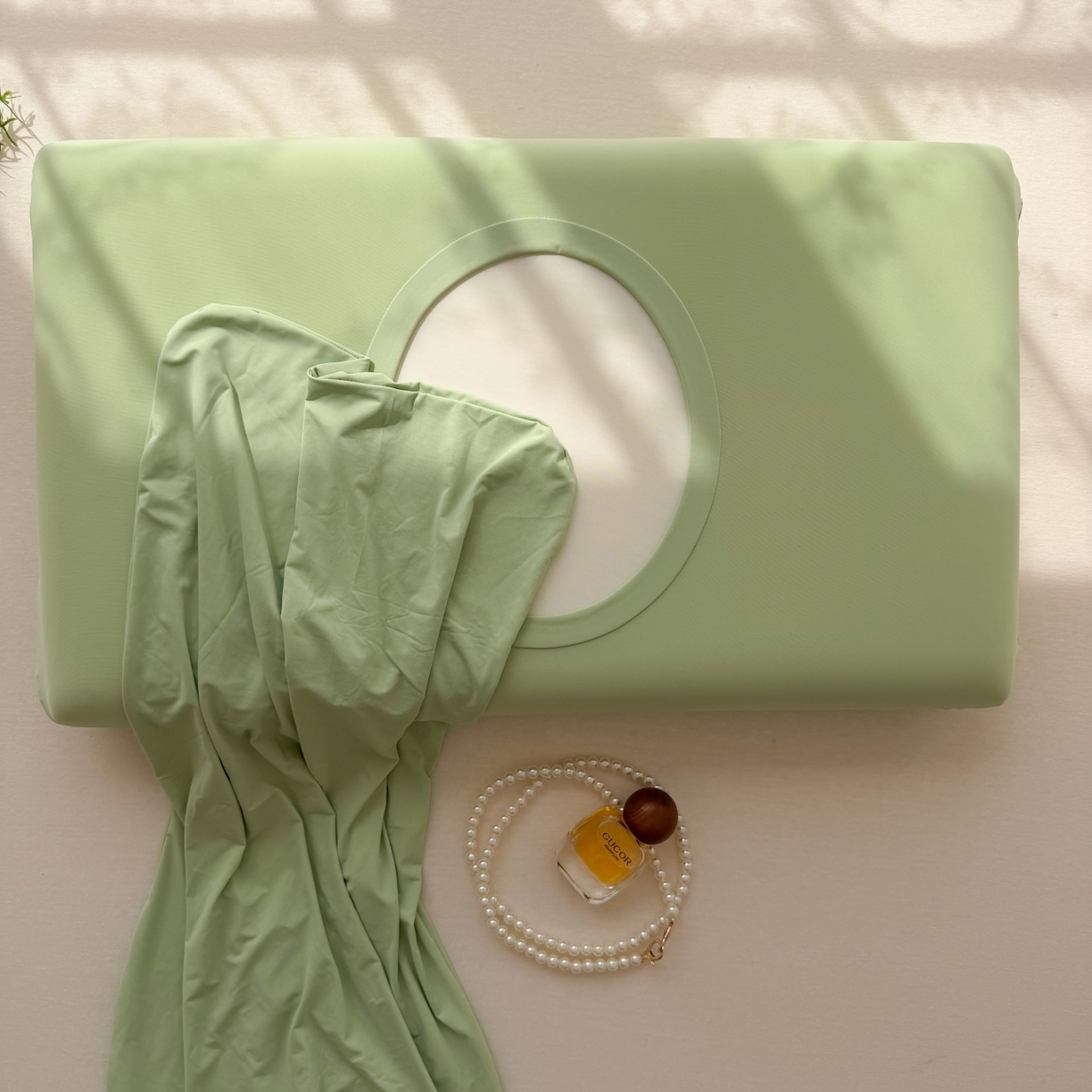 91家纺网 家纺一手货源 找家纺 （总）百寐 2026新款夏季凉感冰皮星球深睡pro枕芯42*70保护套锦氨枕套纯色奶油色