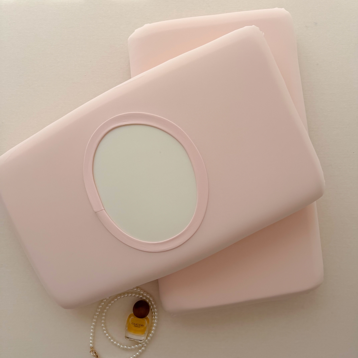 91家纺网 家纺一手货源 找家纺 百寐 2026新款夏季凉感冰皮星球深睡pro枕芯42*70保护套锦氨枕套纯色奶油色 冰皮枕套-公主粉