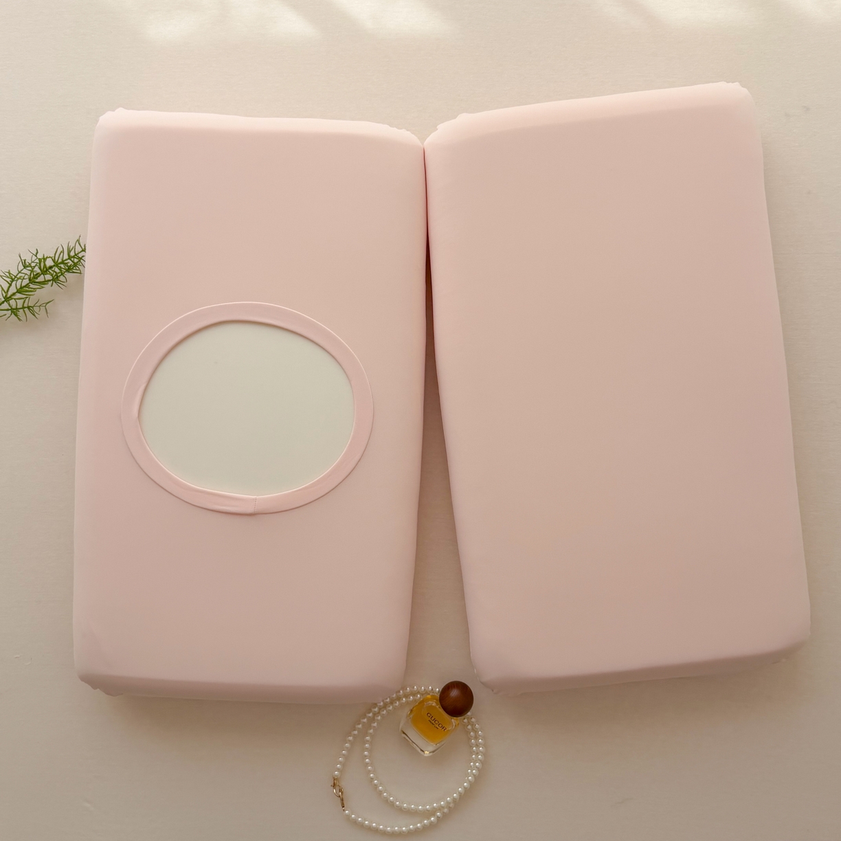 91家纺网 家纺一手货源 找家纺 百寐 2026新款夏季凉感冰皮星球深睡pro枕芯42*70保护套锦氨枕套纯色奶油色 冰皮枕套-公主粉