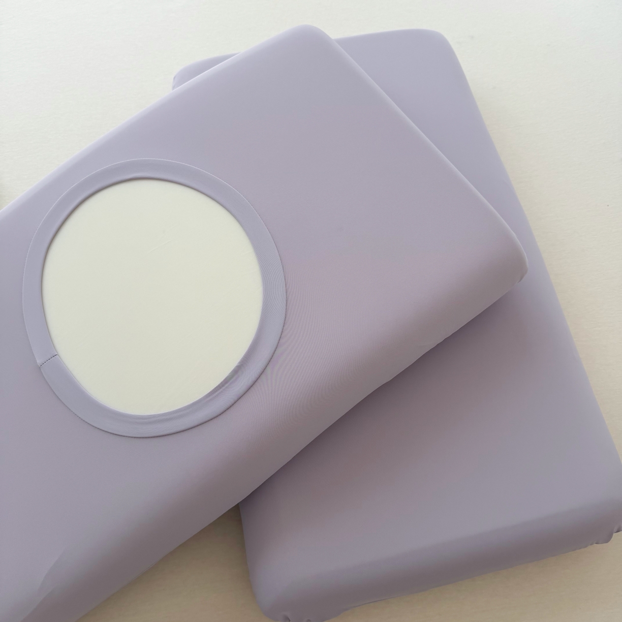 91家纺网 家纺一手货源 找家纺 百寐 2026新款夏季凉感冰皮星球深睡pro枕芯42*70保护套锦氨枕套纯色奶油色 冰皮枕套-葡萄紫