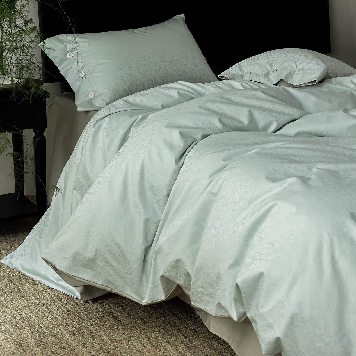 91家纺网 家纺一手货源 找家纺 （总）ONE TWO ONE 121 【控价商品】【提供买家秀】2026新款100s长绒棉提花款四件套全棉床上用品结婚四件套