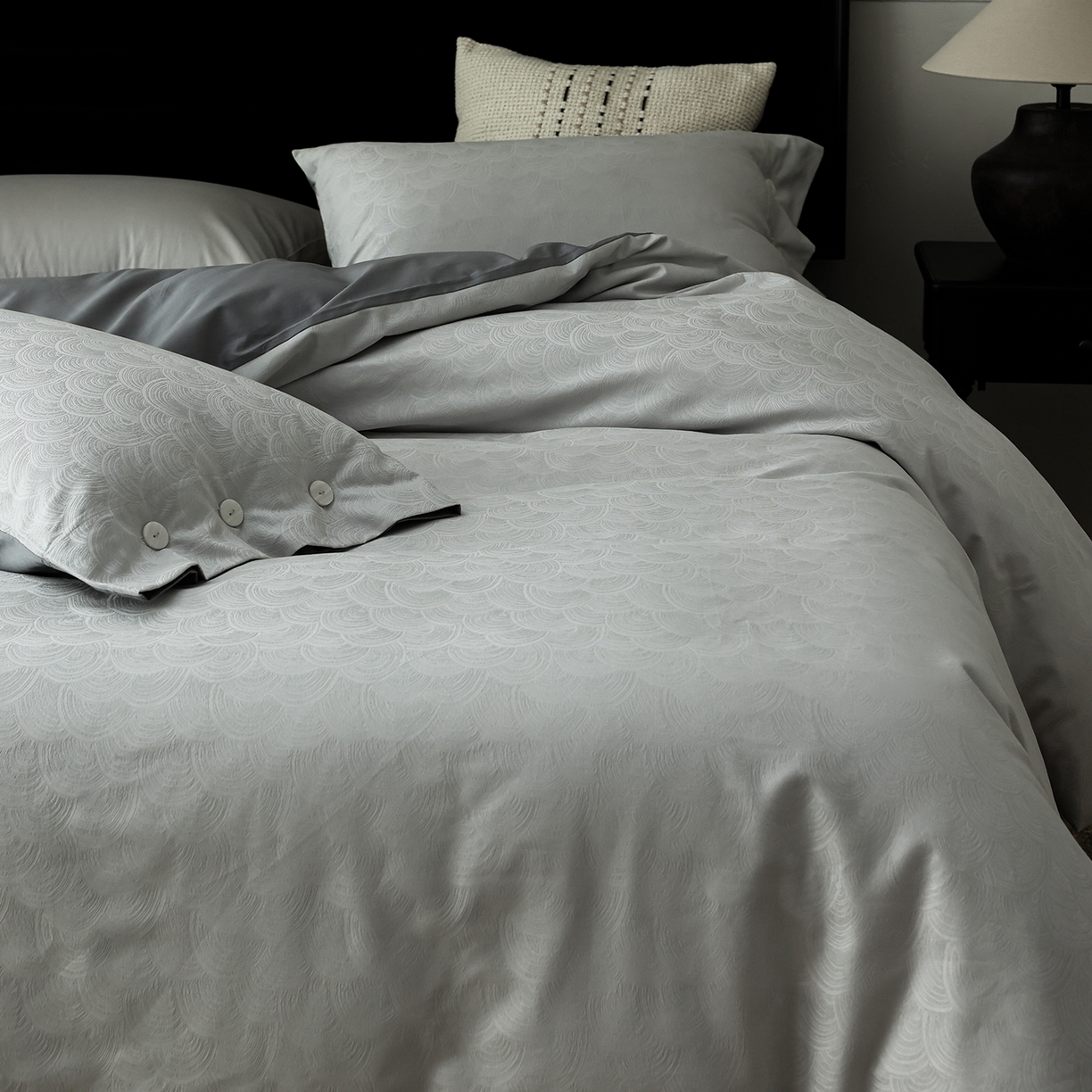 91家纺网 家纺一手货源 找家纺 ONE TWO ONE 121 【控价商品】【提供买家秀】2026新款100s长绒棉提花款四件套全棉床上用品结婚四件套 祥瑞纳福