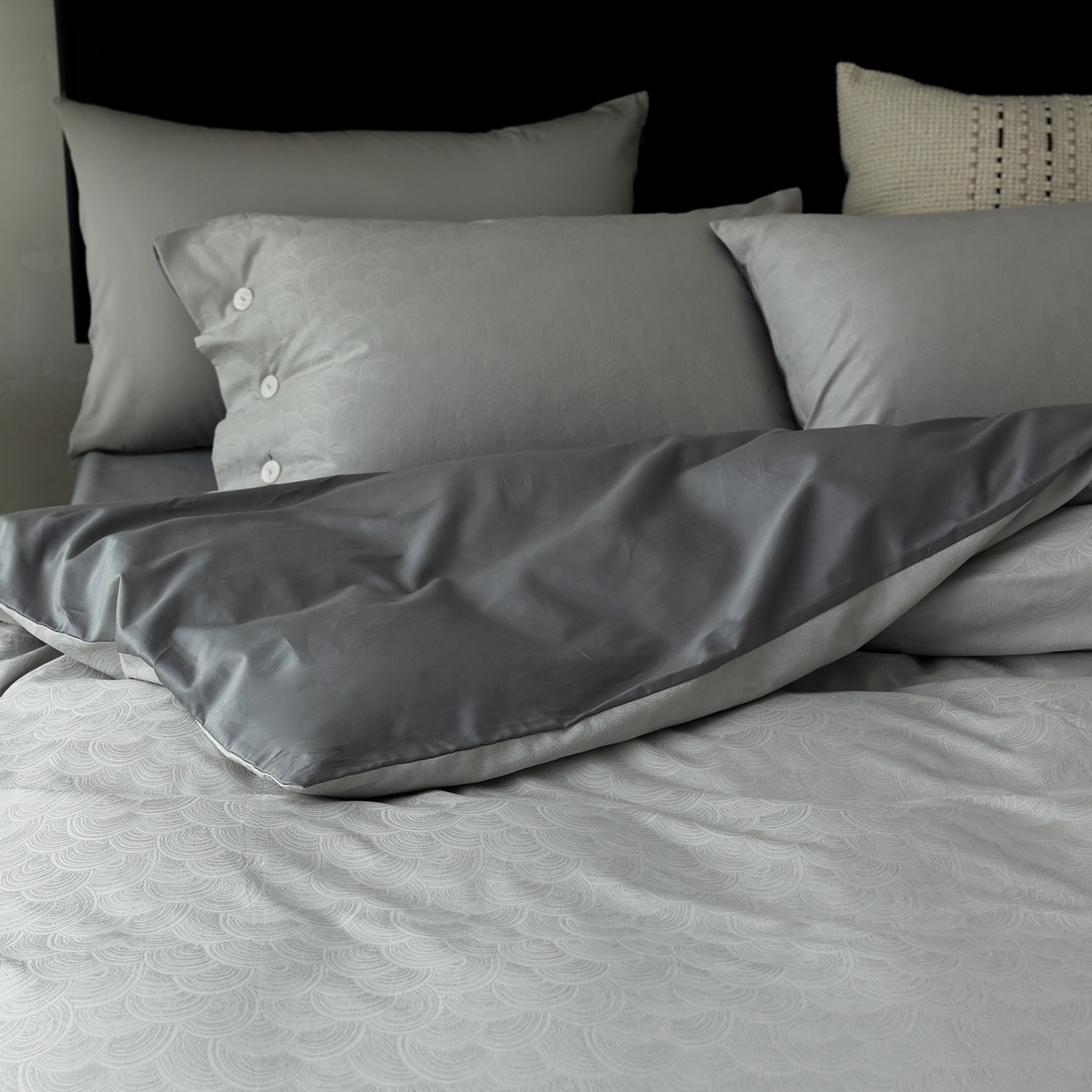 91家纺网 家纺一手货源 找家纺 ONE TWO ONE 121 【控价商品】【提供买家秀】2026新款100s长绒棉提花款四件套全棉床上用品结婚四件套 祥瑞纳福