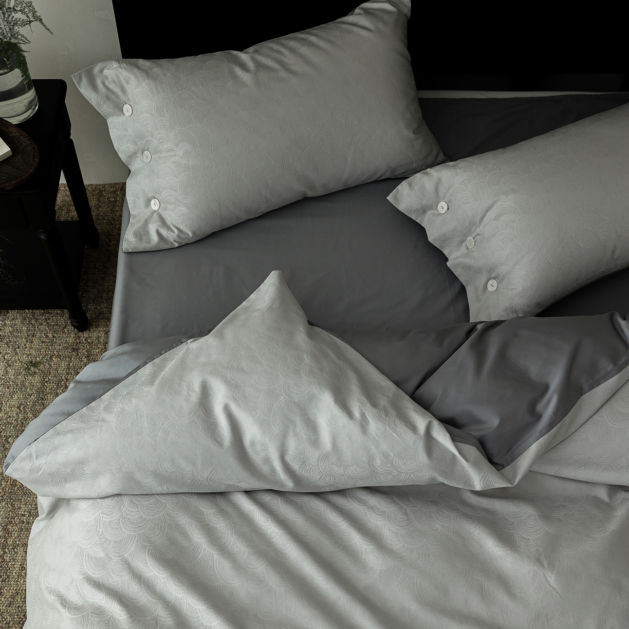 91家纺网 家纺一手货源 找家纺 ONE TWO ONE 121 【控价商品】【提供买家秀】2026新款100s长绒棉提花款四件套全棉床上用品结婚四件套 祥瑞纳福