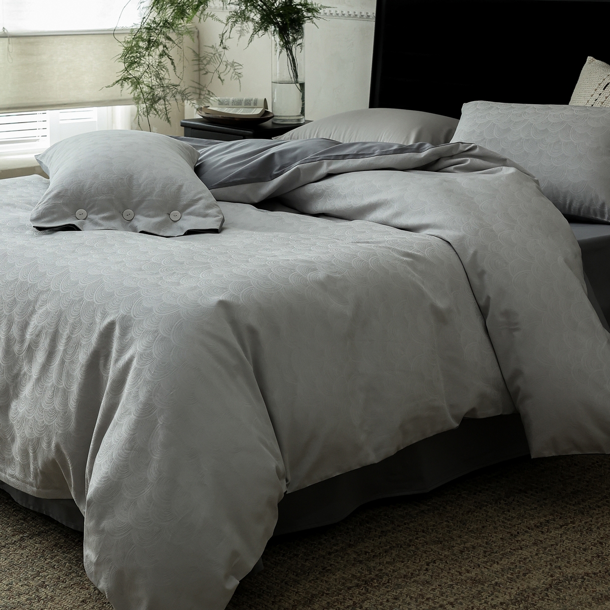 91家纺网 家纺一手货源 找家纺 ONE TWO ONE 121 【控价商品】【提供买家秀】2026新款100s长绒棉提花款四件套全棉床上用品结婚四件套 祥瑞纳福