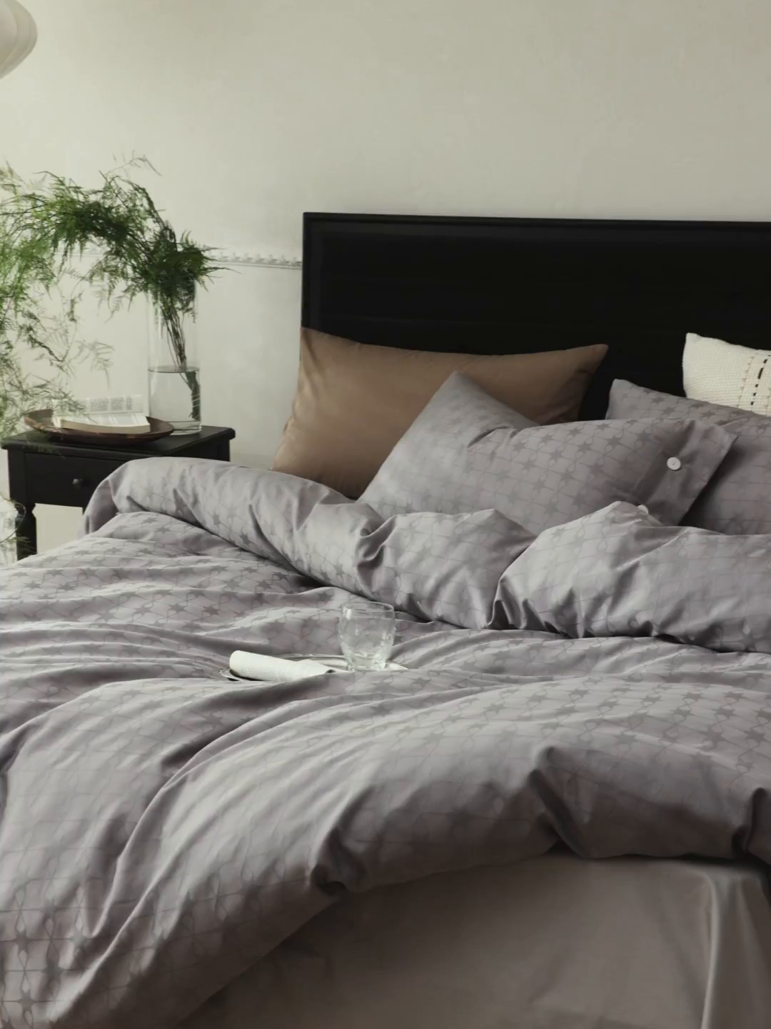 91家纺网 家纺一手货源 找家纺 ONE TWO ONE 121 【控价商品】【提供买家秀】2026新款100s长绒棉提花款四件套全棉床上用品结婚四件套 晞光星愿