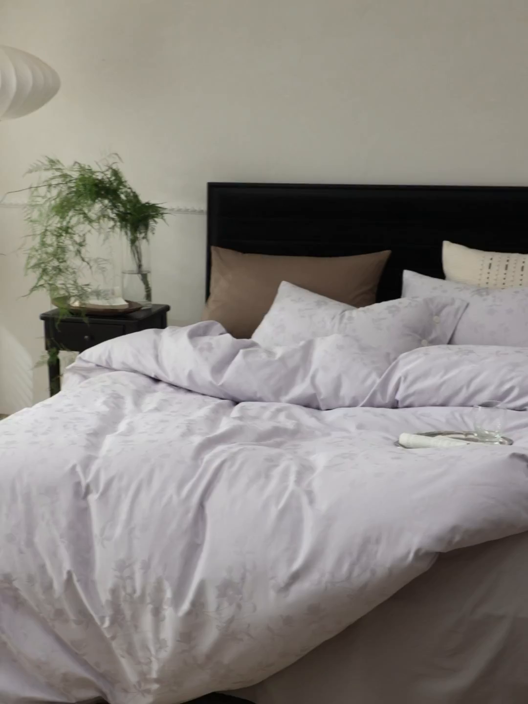 91家纺网 家纺一手货源 找家纺 ONE TWO ONE 121 【控价商品】【提供买家秀】2026新款100s长绒棉提花款四件套全棉床上用品结婚四件套 漫步春露