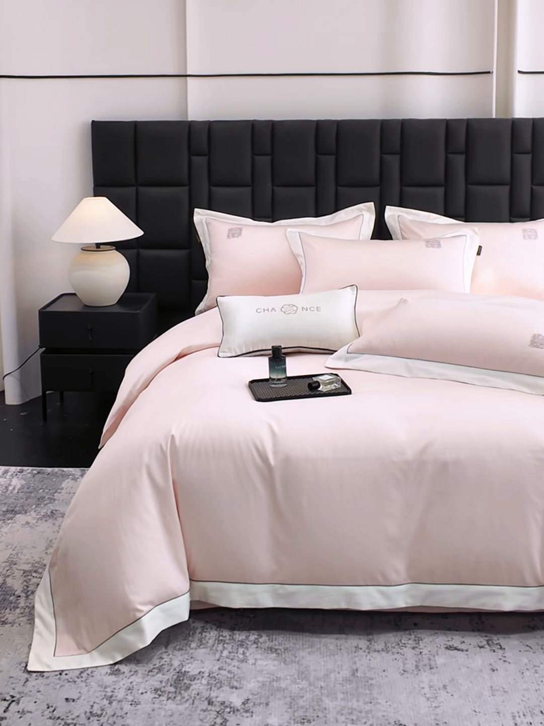 91家纺网 家纺一手货源 找家纺 （总）欣宜家纺 2026新款A类100支全棉纯棉50x50s埃及贡缎长绒棉刺绣绣花四件套-仙本娜（控价 券后标准不低于288元）