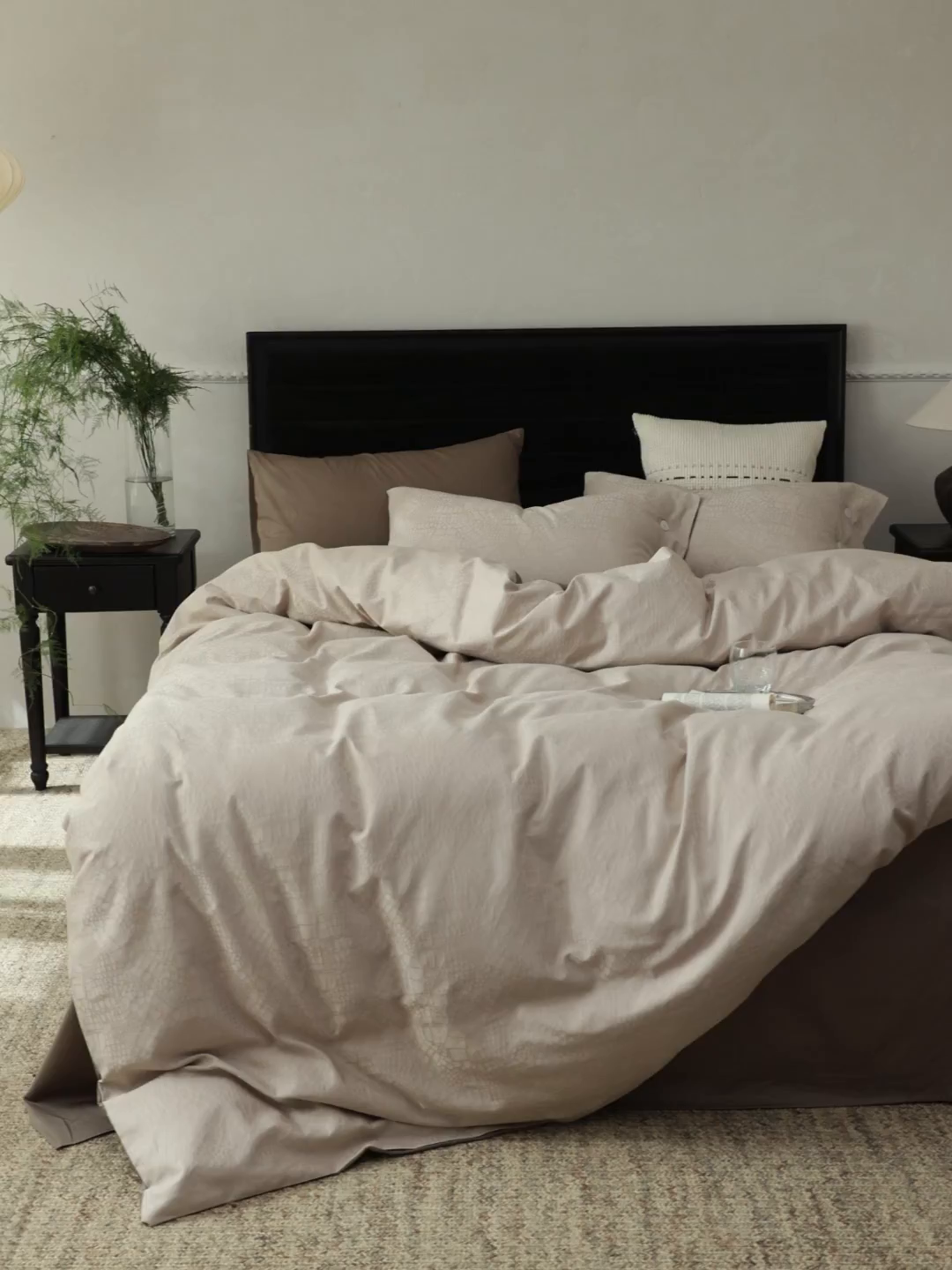 91家纺网 家纺一手货源 找家纺 （总）ONE TWO ONE 121 【控价商品】【提供买家秀】2026新款100s长绒棉提花款四件套全棉床上用品结婚四件套