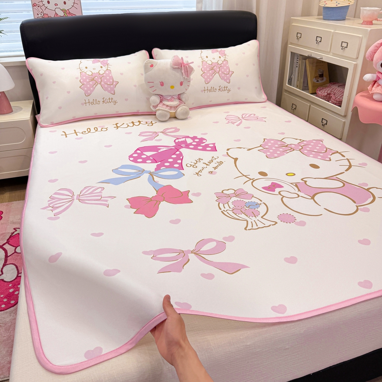 91家纺网 家纺一手货源 找家纺 （总）博雅 2026三丽鸥大阪A类小冰皮数码印花凉席