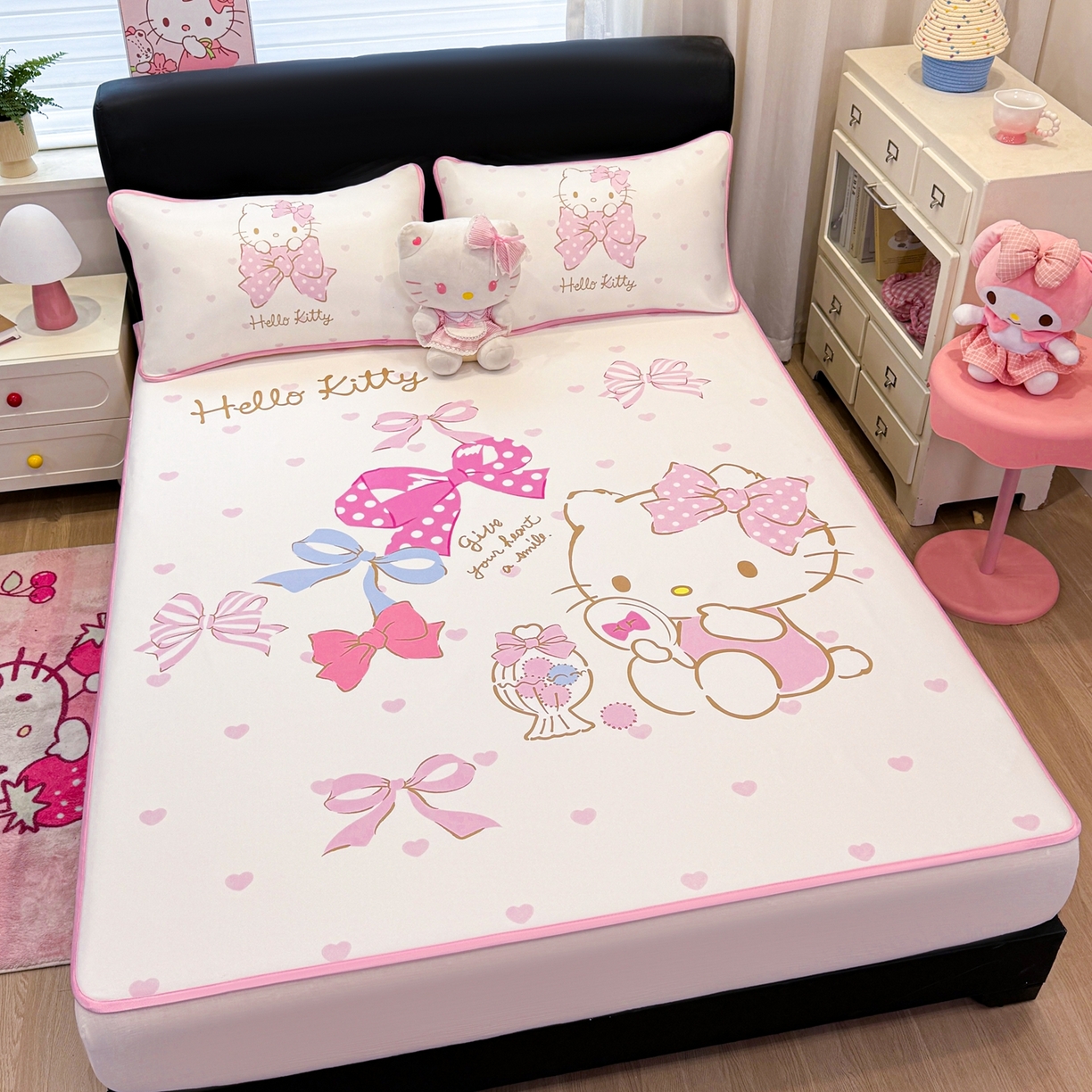 91家纺网 家纺一手货源 找家纺 （总）博雅 2026三丽鸥大阪A类小冰皮数码印花凉席