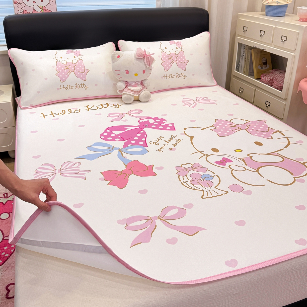 91家纺网 家纺一手货源 找家纺 （总）博雅 2026三丽鸥大阪A类小冰皮数码印花凉席