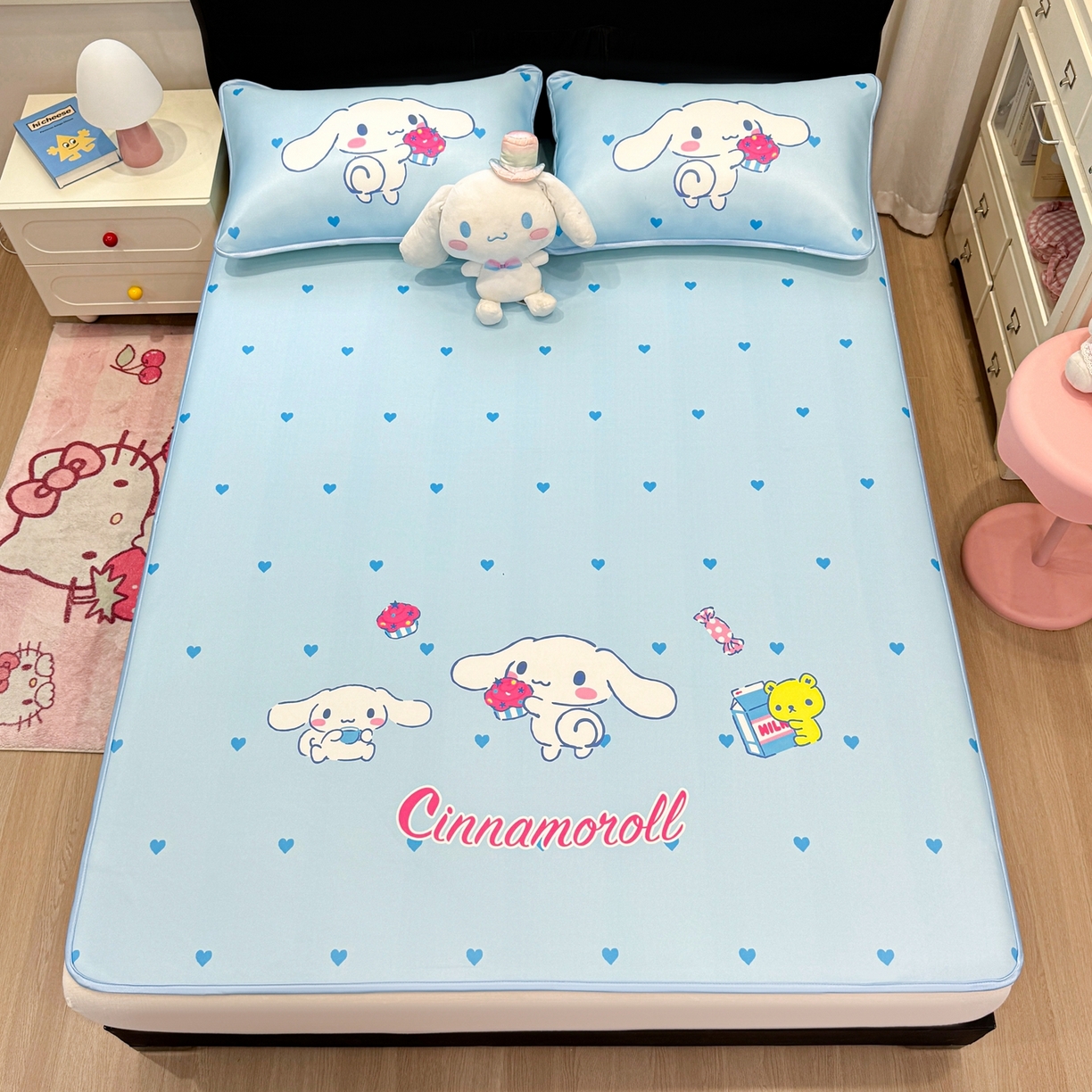 91家纺网 家纺一手货源 找家纺 （总）博雅 2026三丽鸥大阪A类小冰皮数码印花凉席