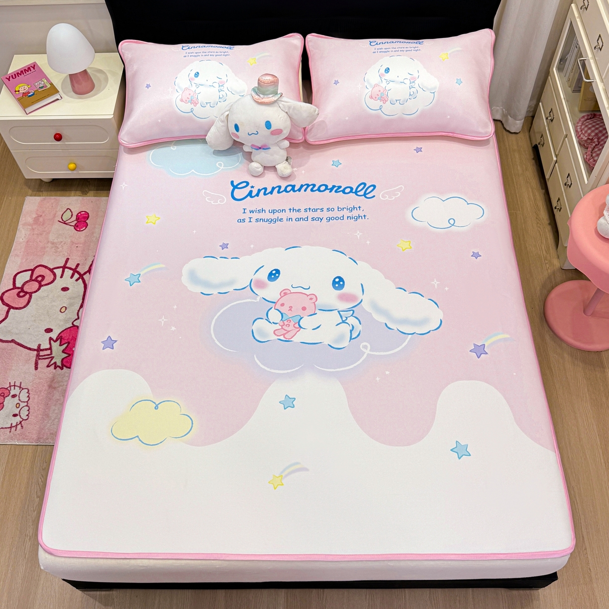 91家纺网 家纺一手货源 找家纺 （总）博雅 2026三丽鸥大阪A类小冰皮数码印花凉席