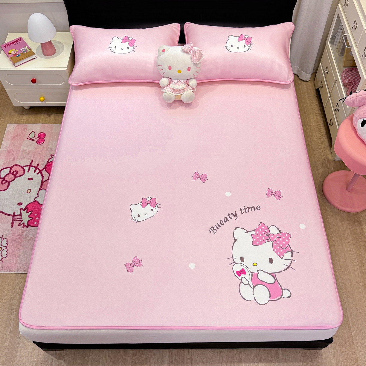 91家纺网 家纺一手货源 找家纺 （总）博雅 2026三丽鸥大阪A类小冰皮数码印花凉席