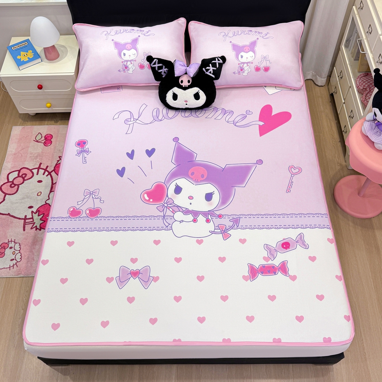 91家纺网 家纺一手货源 找家纺 （总）博雅 2026三丽鸥大阪A类小冰皮数码印花凉席