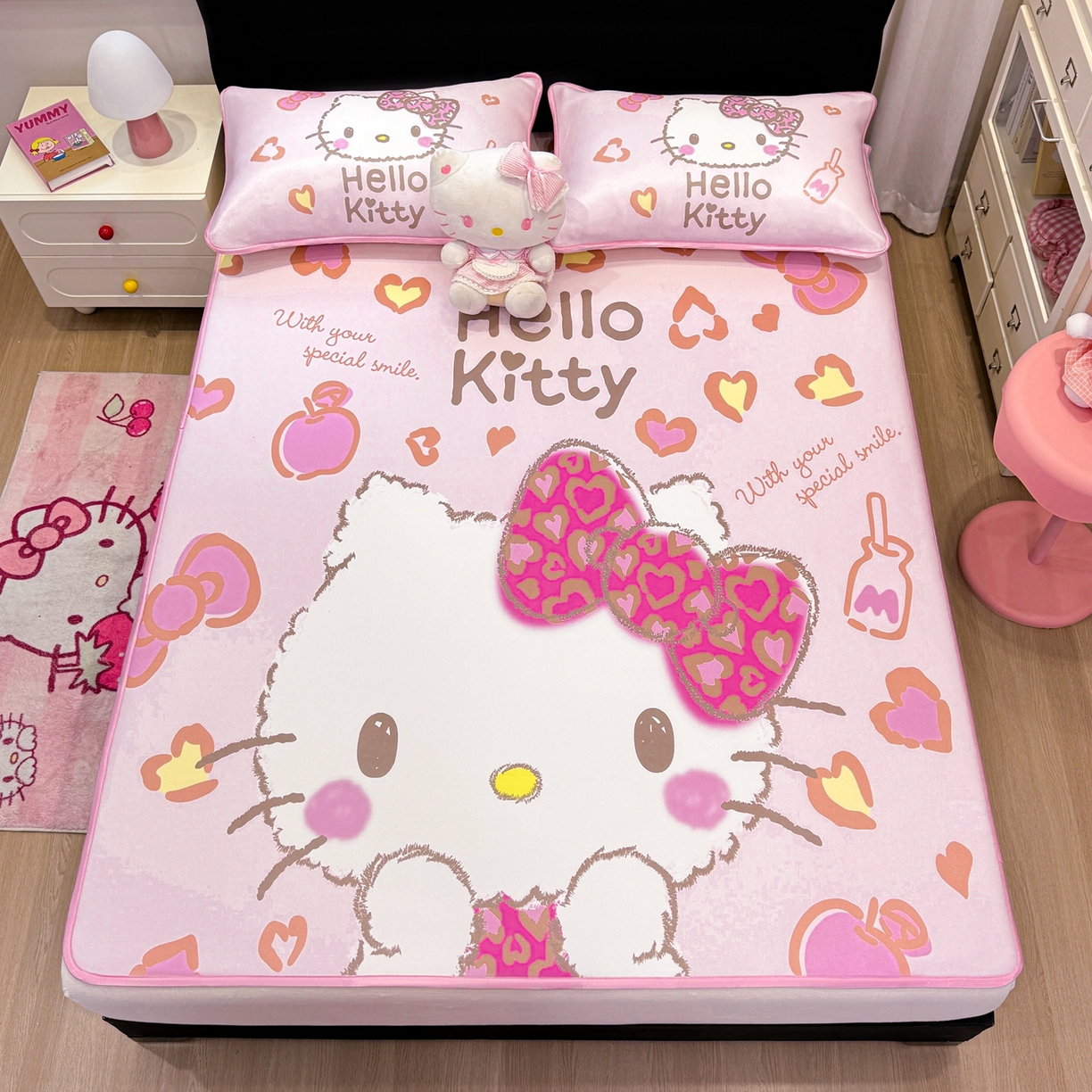 91家纺网 家纺一手货源 找家纺 （总）博雅 2026三丽鸥大阪A类小冰皮数码印花凉席