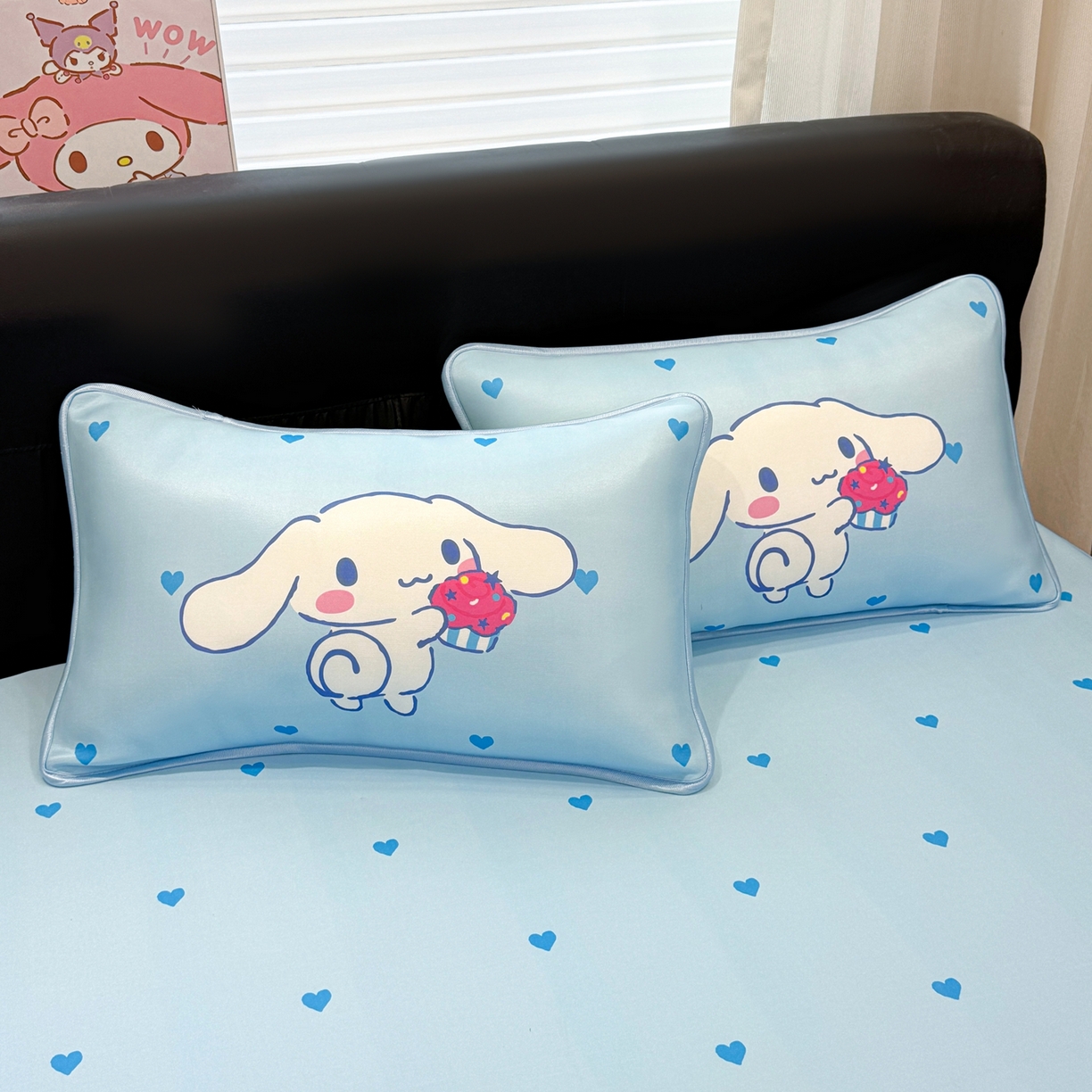 91家纺网 家纺一手货源 找家纺 博雅 2026三丽鸥大阪A类小冰皮数码印花凉席 小冰皮凉席-蛋糕玉桂狗