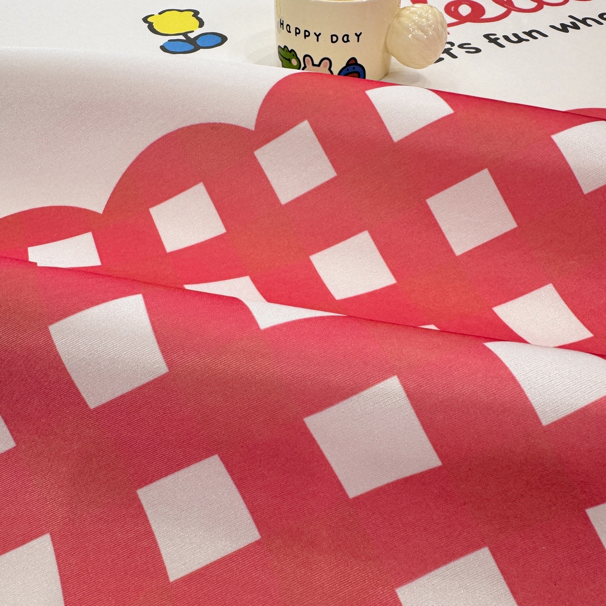 91家纺网 家纺一手货源 找家纺 博雅 2026三丽鸥大阪A类小冰皮数码印花凉席 小冰皮凉席-乐园KT