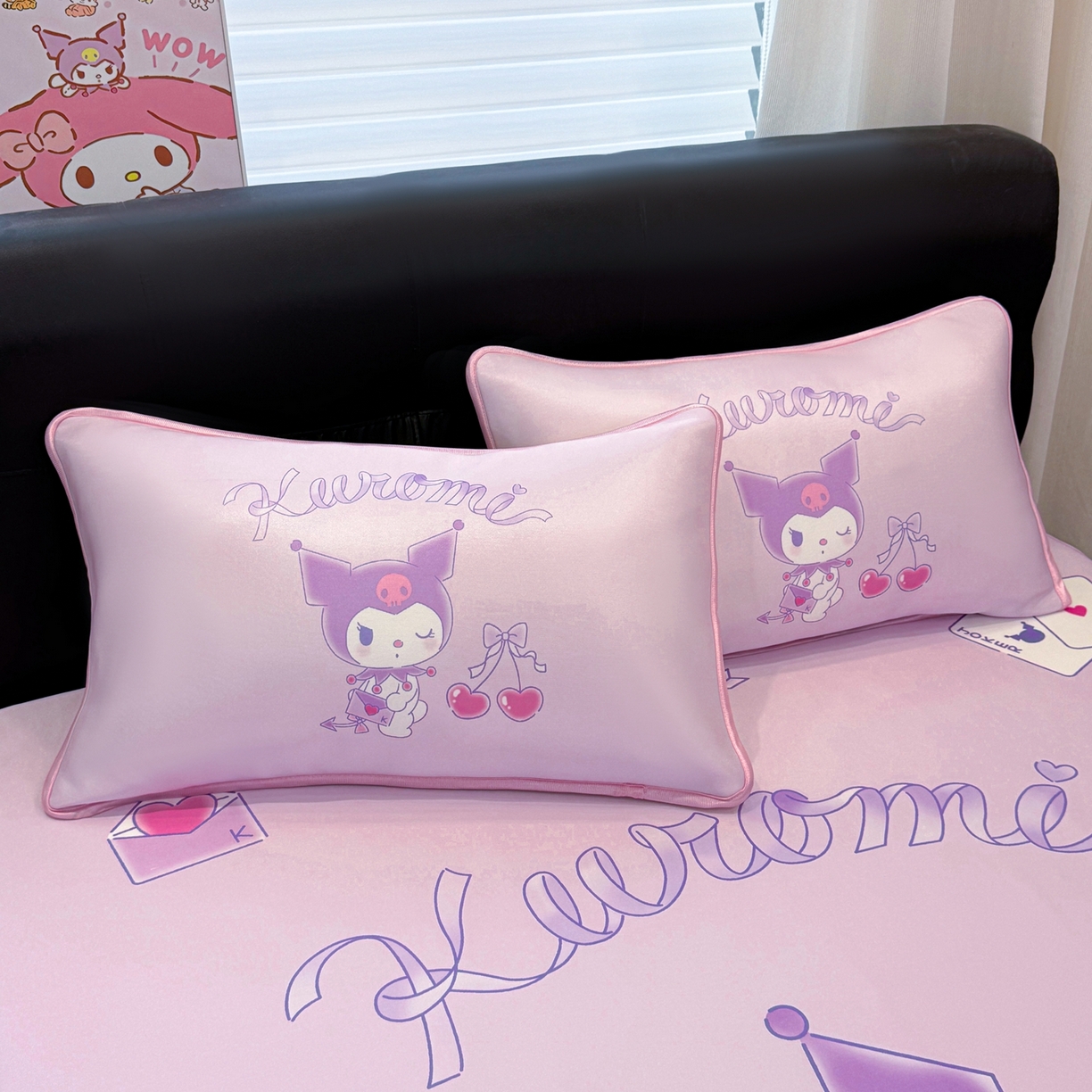 91家纺网 家纺一手货源 找家纺 博雅 2026三丽鸥大阪A类小冰皮数码印花凉席 小冰皮凉席-气球库洛米