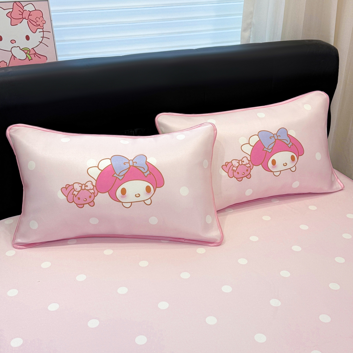 91家纺网 家纺一手货源 找家纺 博雅 2026三丽鸥大阪A类小冰皮数码印花凉席 小冰皮凉席-小兔美乐蒂