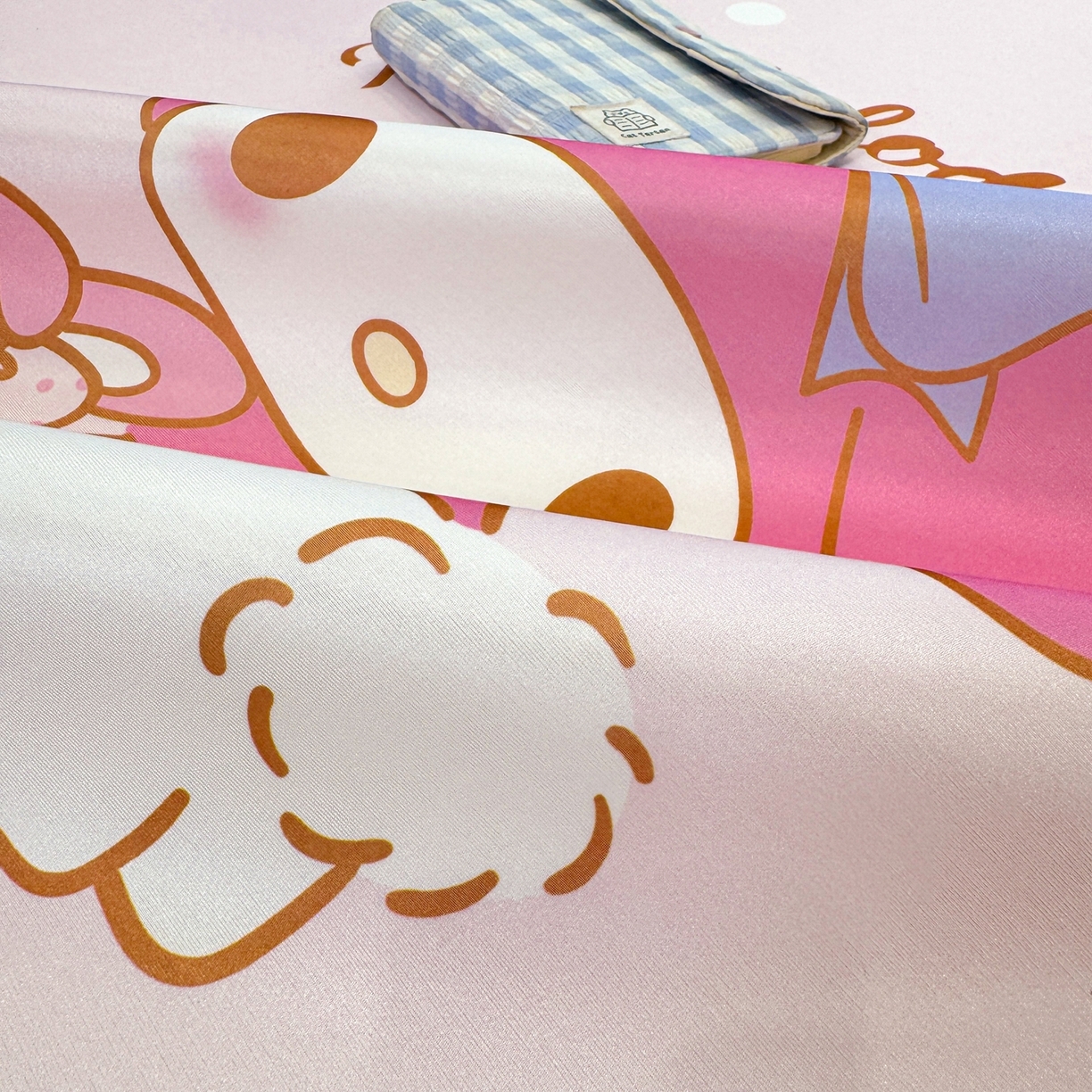 91家纺网 家纺一手货源 找家纺 博雅 2026三丽鸥大阪A类小冰皮数码印花凉席 小冰皮凉席-小兔美乐蒂