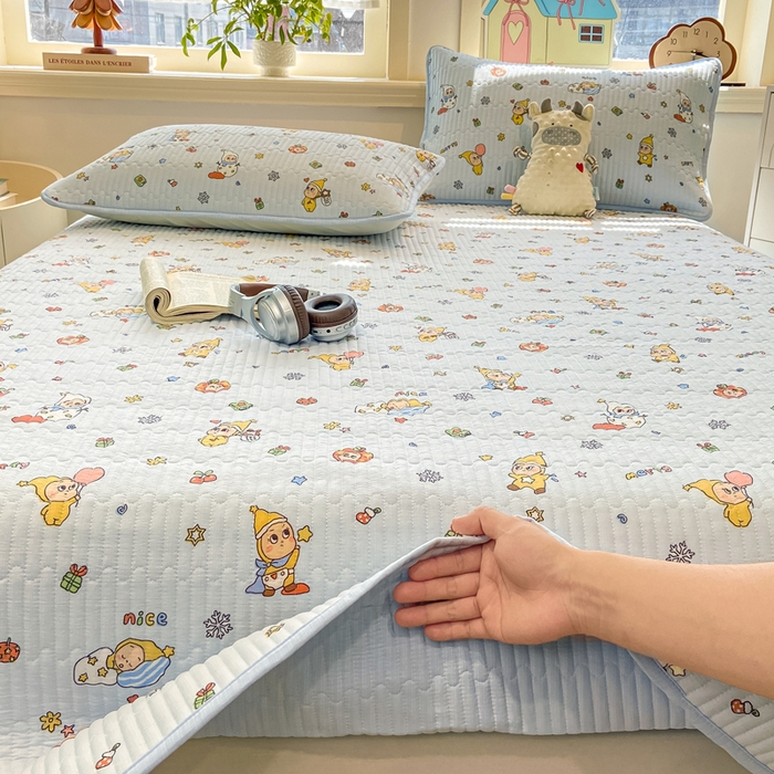 91家纺网 家纺一手货源 找家纺 （总）喜居 2026新款A类双面泡芙双层纱夹棉床盖