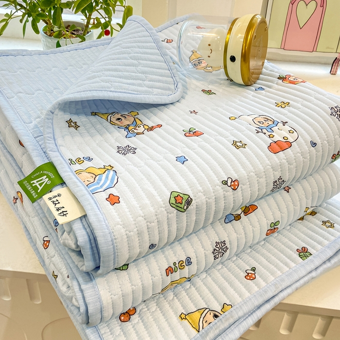 91家纺网 家纺一手货源 找家纺 （总）喜居 2026新款A类双面泡芙双层纱夹棉床盖