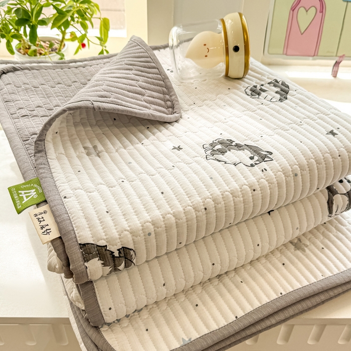 91家纺网 家纺一手货源 找家纺 （总）喜居 2026新款A类双面泡芙双层纱夹棉床盖