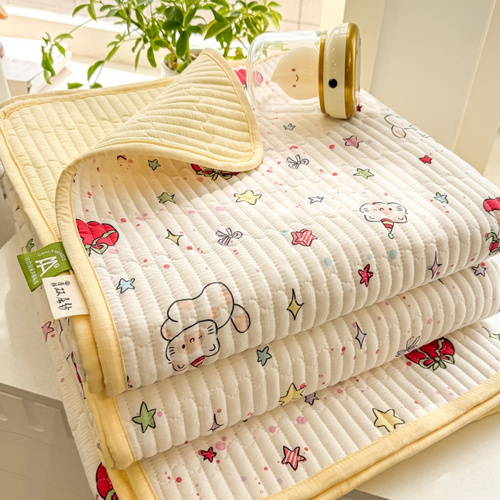 91家纺网 家纺一手货源 找家纺 （总）喜居 2026新款A类双面泡芙双层纱夹棉床盖