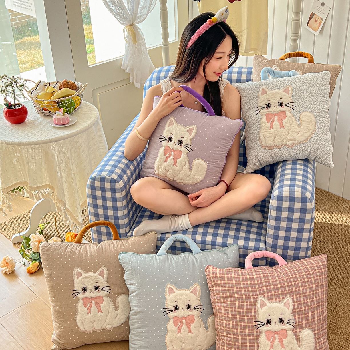 番茄+ 2026新款ins风猫咪抱枕被 组合图仅供参考不可下单