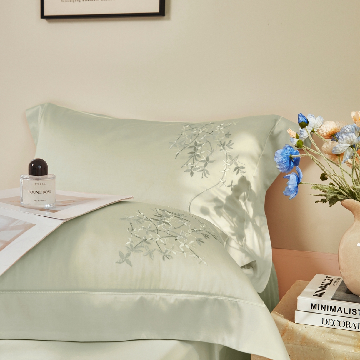 91家纺网 家纺一手货源 找家纺 （总）榻尚家居 2026新款天丝棉绣花工艺款四件套-织梦