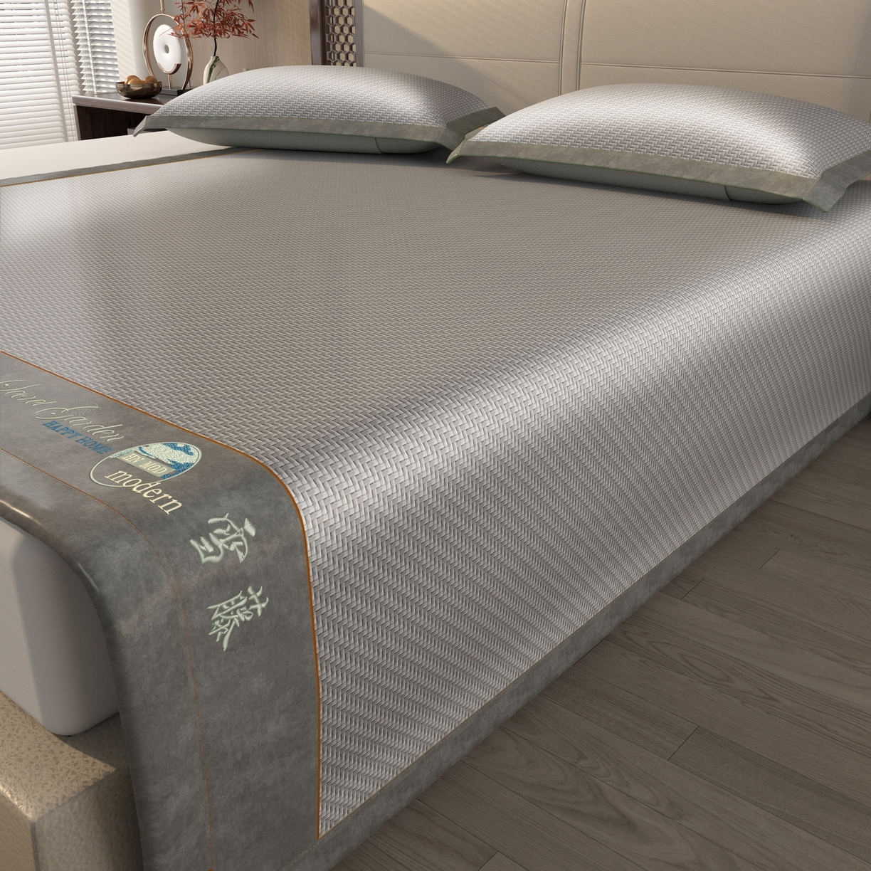 91家纺网 家纺一手货源 找家纺 （总）宜派家纺 2026新款凉感PE藤席雪山古藤席凉席夏季冰丝席空调席软席凉席