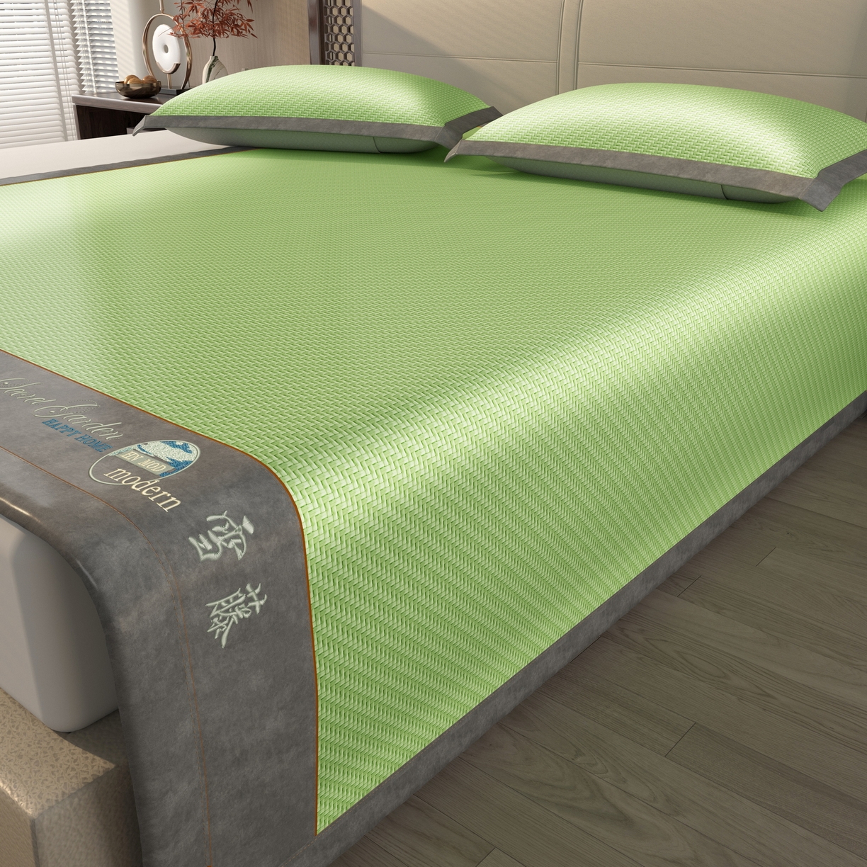 91家纺网 家纺一手货源 找家纺 （总）宜派家纺 2026新款凉感PE藤席雪山古藤席凉席夏季冰丝席空调席软席凉席