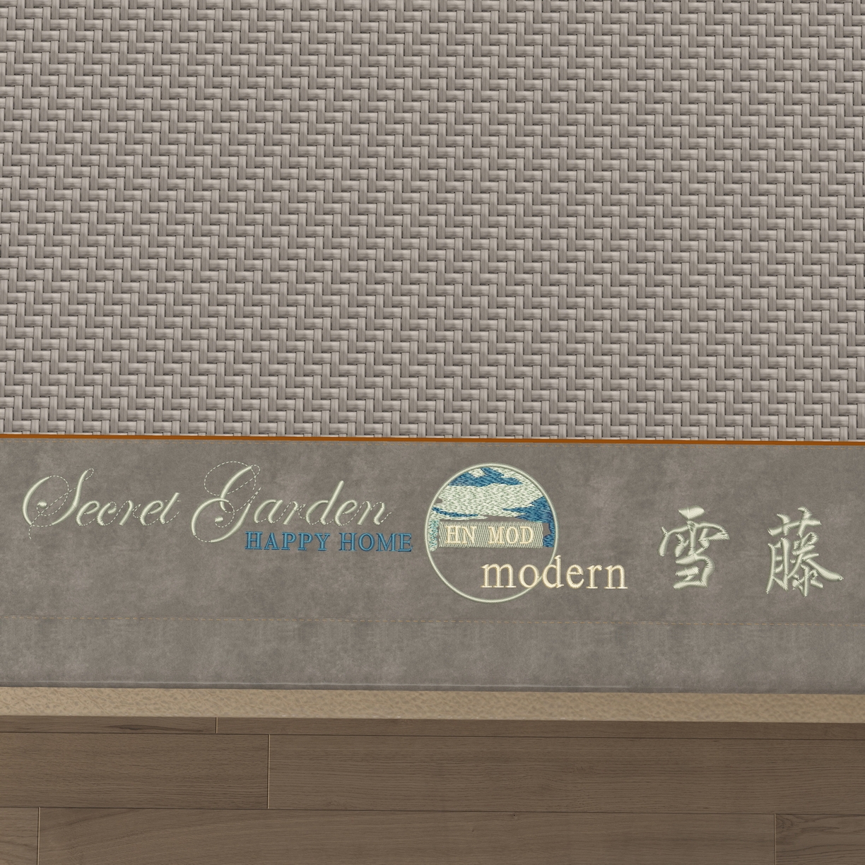 91家纺网 家纺一手货源 找家纺 宜派家纺 2026新款凉感PE雪山藤席 PE雪山藤-灰