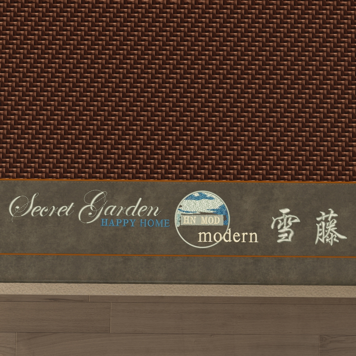 91家纺网 家纺一手货源 找家纺 宜派家纺 2026新款凉感PE雪山藤席 PE雪山藤-咖