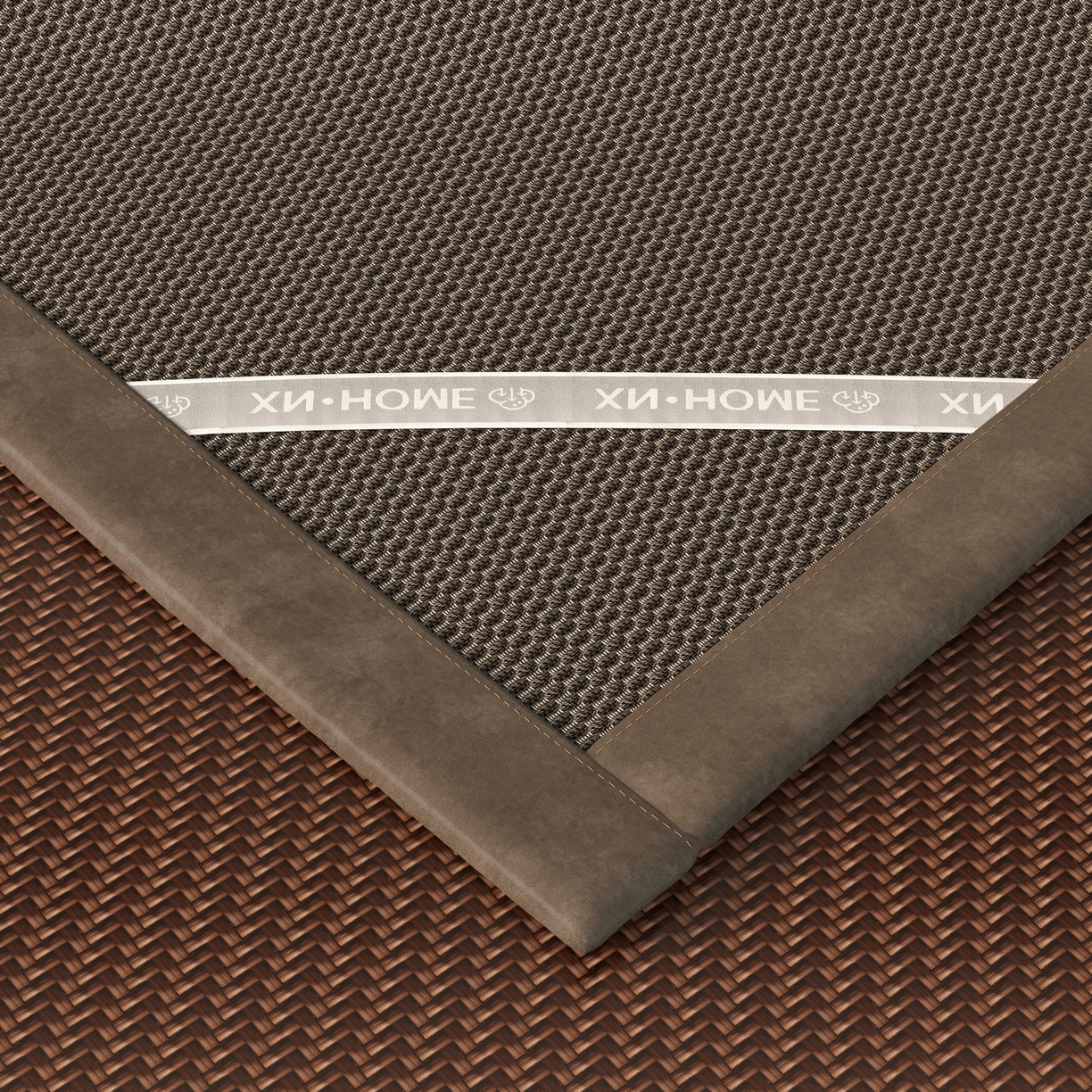 91家纺网 家纺一手货源 找家纺 宜派家纺 2026新款凉感PE雪山藤席 PE雪山藤-咖