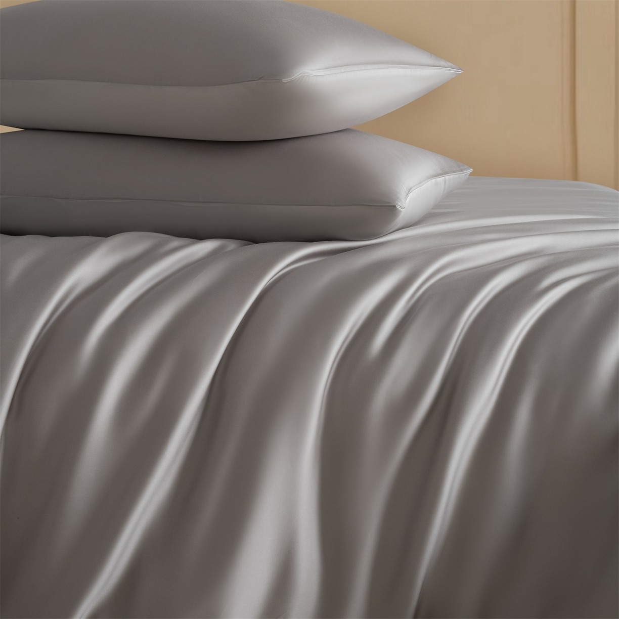 91家纺网 家纺一手货源 找家纺 美澳家纺 2026新款60S兰精天丝双拼四件套（带标） 星空灰+椰子灰