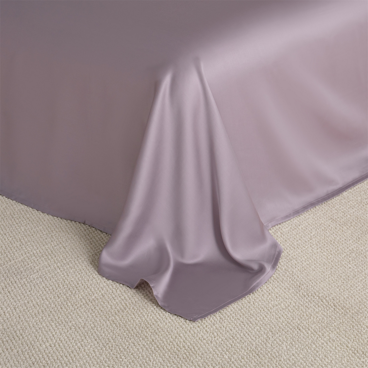 91家纺网 家纺一手货源 找家纺 美澳家纺 2026新款60S兰精天丝双拼四件套（带标） 奶茶粉+迷雾紫