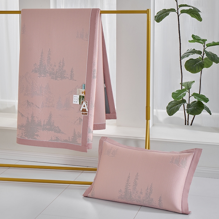 91家纺网 家纺一手货源 找家纺 小牛席业 2026新款雪山冷感豆豆席系列凉席藤席冰藤席竹席空调席草席冰丝席豆豆席乳胶席三件套 粉色