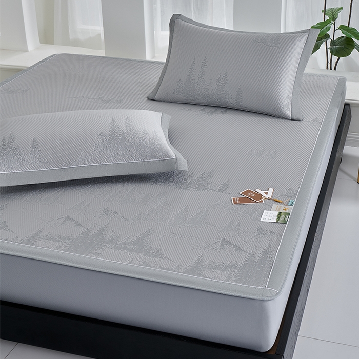 91家纺网 家纺一手货源 找家纺 （总）小牛席业 2026新款雪山冷感豆豆席系列（床笠款）凉席藤席冰藤席竹席空调席草席冰丝席豆豆席乳胶席三件套