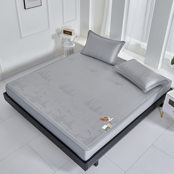 91家纺网 家纺一手货源 找家纺 （总）小牛席业 2026新款雪山冷感豆豆席系列（床笠款）凉席藤席冰藤席竹席空调席草席冰丝席豆豆席乳胶席三件套