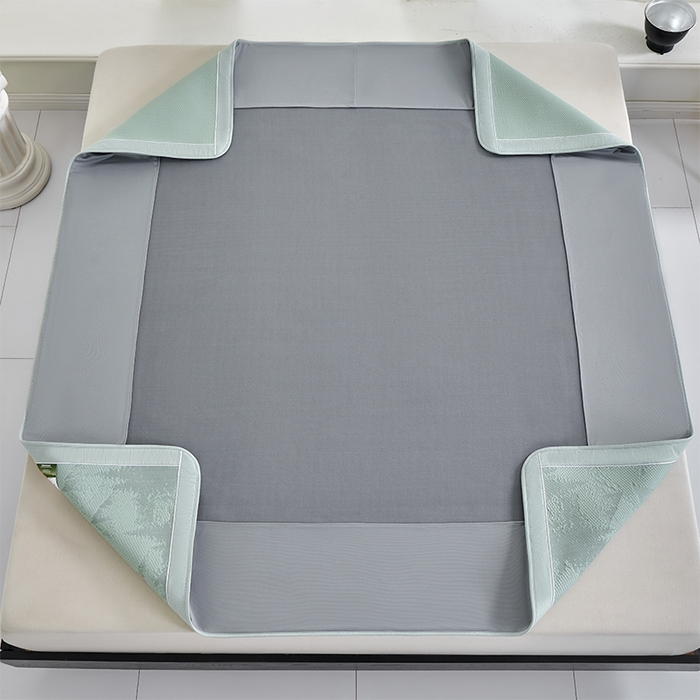 91家纺网 家纺一手货源 找家纺 小牛席业 2026新款雪山冷感豆豆席系列（床笠款）凉席藤席冰藤席竹席空调席草席冰丝席豆豆席乳胶席三件套 绿色